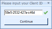 Input your Client ID